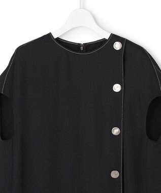 ICB L 【WEB＆一部店舗限定】 AcetateGabardine ワンピース ブラック