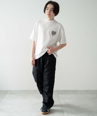 WEGO 【キッズ/150cm/160cm/ウエストゴム】イージーカーゴパンツ（JUNIOR） ブラック