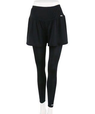 San-ai Resort（三愛水着楽園） 【WEB限定】水陸両用キュロット付レギンス2点【FILA（フィラ）】 12BK