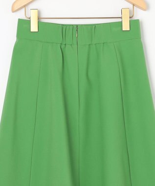 組曲 【洗える・シワになりにくい】GEMINI フレアスカート ダークグリーン系