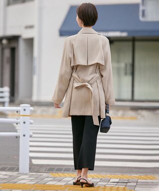 自由区 L トロトレンチ ミドル丈コート ベージュ系