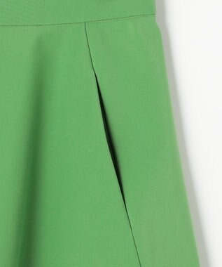 組曲 【洗える・シワになりにくい】GEMINI フレアスカート ダークグリーン系