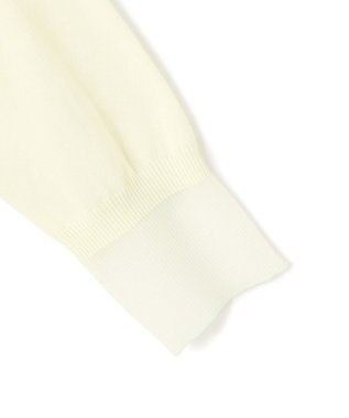 BEIGE， 【洗える】JULIE / シルク混クルーネックシアートップス Sage