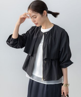 組曲 L エアリーブルゾン ブラック系9