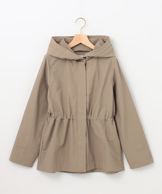 組曲 L 【フード取り外し可】2WAYショート丈ライトアウター モカカーキ系