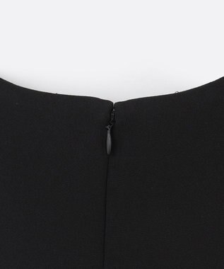 GRACE CONTINENTAL バイカラーラインドレス ブラック