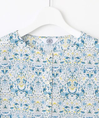 J.PRESS LADIES 【洗える】LIBERTY ボートネック ブラウス ブルー系