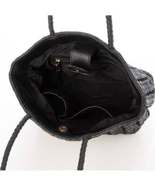 UNBILLION ペルケ perche / 牛革メッシュ編みトートS ブラック