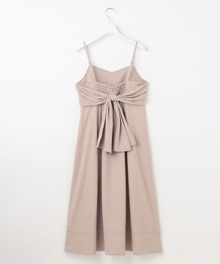 Feroux 【新色追加・洗える】バックリボン キャミワンピース ベージュ系