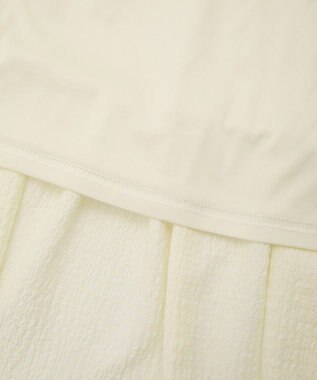 earth music&ecology メロー切替フレアスカート Ivory