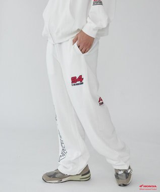 WEGO 別注Hondaグラフィックスウェットパンツ ホワイト