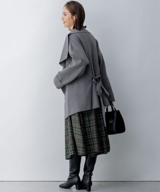 組曲 【軽羽織】ショールカラー カーディガン ライトグレー系9