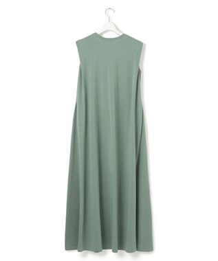 23区 L 【Oggi8月号掲載/接触冷感/洗える】ツイストコットンプレーティング スリーブレスワンピース モスグリーン系