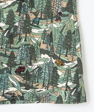 23区GOLF 【WOMEN】キャンピングカモ柄プリントカルゼ スカート グリーン系5