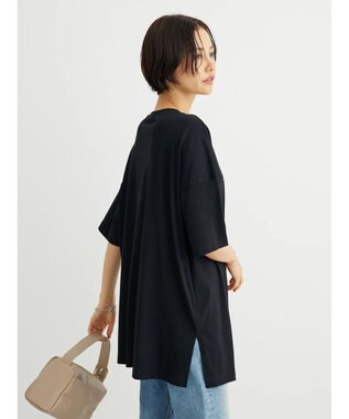 Green Parks 多段ロゴ半袖チュニック Black