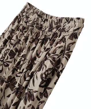 YECCA VECCA アートプリントスリットワイドパンツ Multi