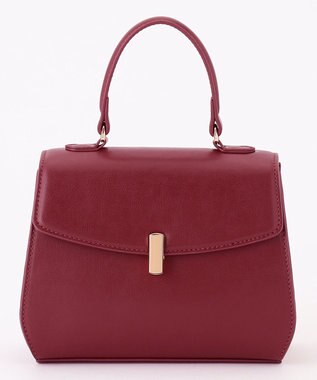 組曲 トップハンドルハンド バッグ ワイン系