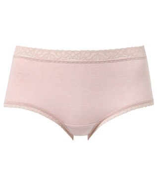 Wing ショーツ 綿混(身生地部) やさしい肌あたり 【デイリーフィット やわらかコットン】 はきこみ丈ふつう EC2330 ウイング／ワコール ピーチ