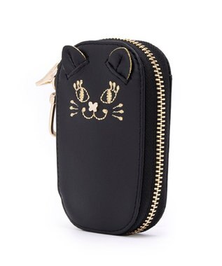 ANNA SUI TITIキーケース キー＆カードケース（マチあり） クロ