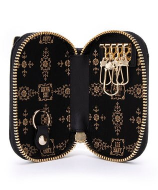 ANNA SUI TITIキーケース キー＆カードケース（マチあり） クロ