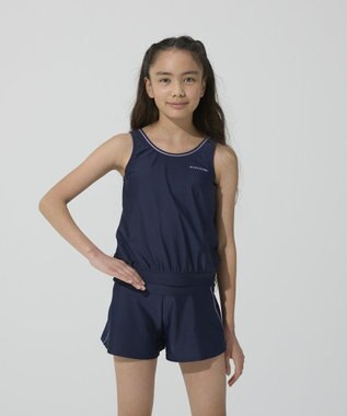 BEAMS SCHOOL スクール水着 上下セパレートタンキニ 捲れ防止付き