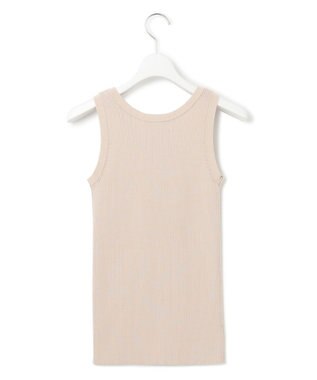 23区 S 【洗える】ニットリブ タンクトップ グレージュ系