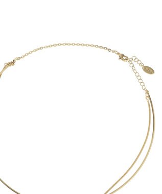 YECCA VECCA ハーフチョーカーY字ネックレス Gold