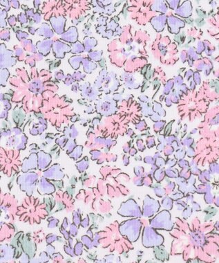 ANY KIDS 総柄プリントレギンス ラベンダー×花柄