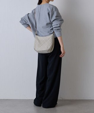 russet 2WAYショルダーバッグ【ナイロンジャガード】(CE-1446) Ecru