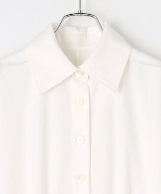 #Newans レイヤードデザインシャツワンピース ホワイト