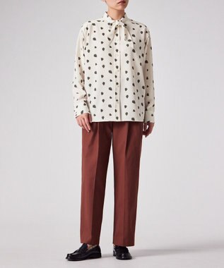 Paul Smith Graphic Strawberry ボウタイ ブラウス エクリュ