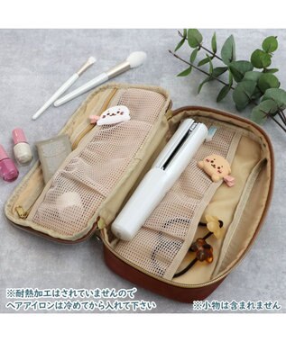 Mother garden しろたん 合皮 ガジェットポーチ 茶系