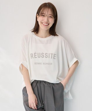 【洗濯機可/接触冷感】シアージョーゼットボクシーロゴＴ