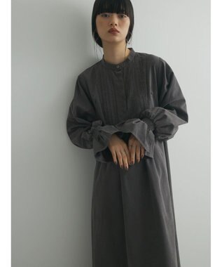 Green Parks armonia．ピンタックワンピース Charcoal Gray