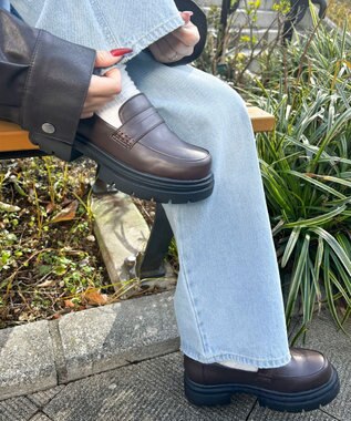 WEGO コインローファー ブラウン