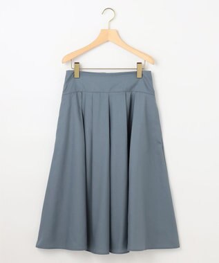 組曲 タックフレアカラースカート ブルーグレー系