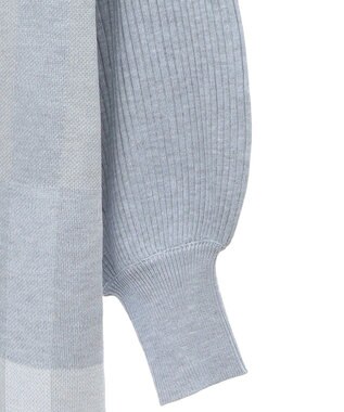 earth music&ecology Ｓｅｔ２点ショートニット＋チェックワンピース Gray