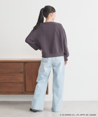 earth music&ecology チャンピオン　ハローキティ×ｅｍａｅ裏毛カーディガン Charcoal Gray