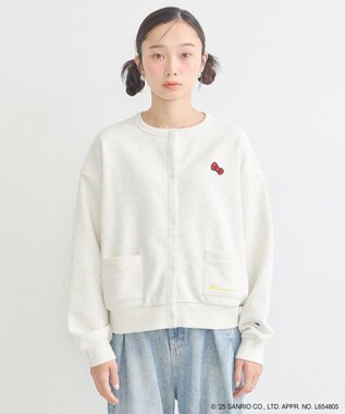 earth music&ecology チャンピオン　ハローキティ×ｅｍａｅ裏毛カーディガン Oatmeal