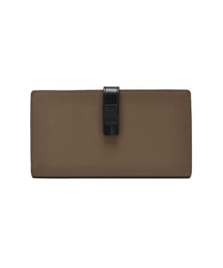 style code 【PADMA/パドマ】ベルトデザイン　シュリンクレザー薄マチ長財布 グレージュ