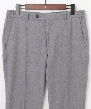 JOSEPH ABBOUD 【ウエストも伸びる！/ハイパワーストレッチ/洗える】2WAYストレッチ メルトンジャージーパンツ ライトグレー系