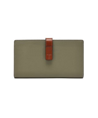 style code 【PADMA/パドマ】ベルトデザイン　シュリンクレザー薄マチ長財布 オリーブ