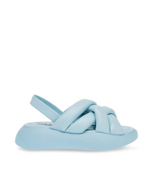 STEVE MADDEN HAZZIE 厚底パフィーストラップサンダル ベイビーブルー