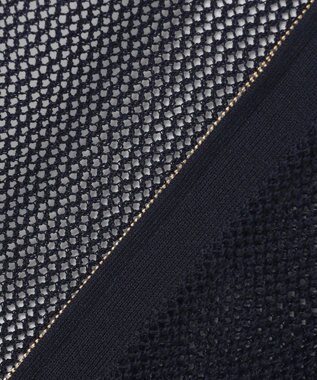 ANY SIS L 【洗える】メッシュニット ブルゾン ネイビー