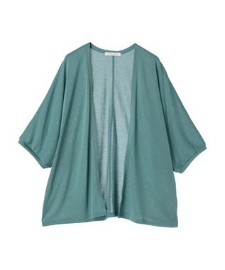 Green Parks よくばり　半袖カットドルマンカーディガン Mint