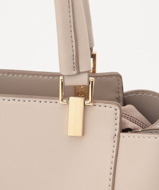 ANY SIS 【2WAY】ノーブルミディトート バッグ ベージュ