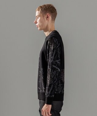 JOSEPH HOMME フォレストジャガードブロック　クルーネックニット ブラック系5