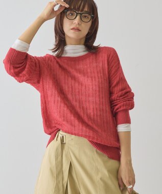 AMERICAN HOLIC モヘアタッチルーズ編みプルオーバー