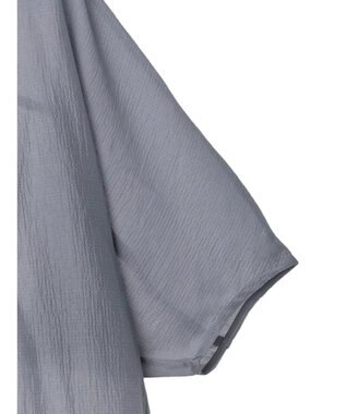 earth music&ecology バルーンスリーブブラウス Gray