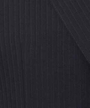 GOTAIRIKU 【オールシーズン対応】ALL SEASON 2WAY STRETCH スーツ ブラック系1(ブラック×細グレーストライプ)